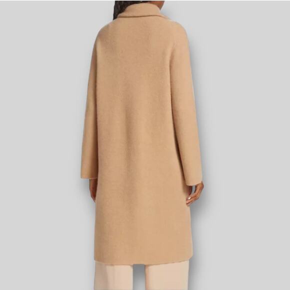 VINCE Wool Alpaca Cardigan Coat in Cream | Size L - Picture 5 of 6